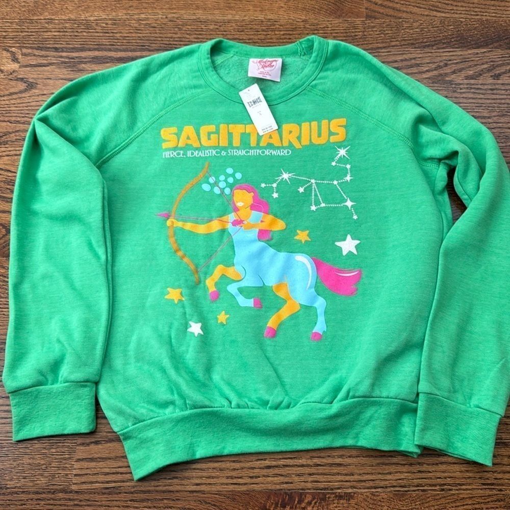 Anthropologie The Carolita Zodiac Sweatshirt by Midnight Rider Sagittarius - Picture 2 of 4